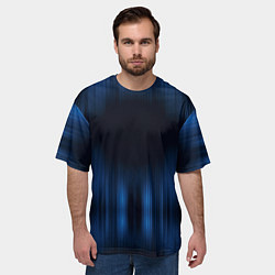 Футболка оверсайз мужская НЕОНОВЫЙ ДОЖДЬ, цвет: 3D-принт — фото 2