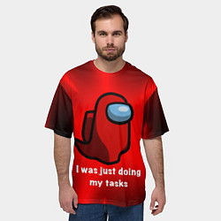 Футболка оверсайз мужская Among Us, цвет: 3D-принт — фото 2