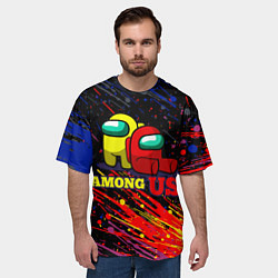 Футболка оверсайз мужская AMONG US, цвет: 3D-принт — фото 2