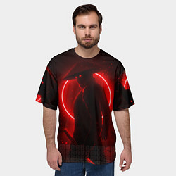 Футболка оверсайз мужская SAMURAI, цвет: 3D-принт — фото 2