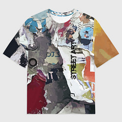 Мужская футболка оверсайз Street art