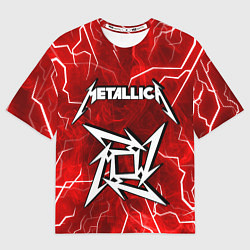 Футболка оверсайз мужская METALLICA, цвет: 3D-принт