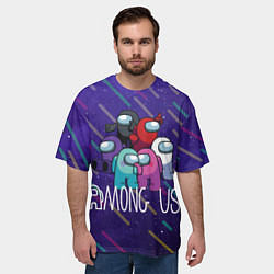 Футболка оверсайз мужская Among Us, цвет: 3D-принт — фото 2
