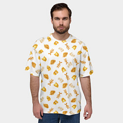 Футболка оверсайз мужская Baked Goods Kowalski Pattern, цвет: 3D-принт — фото 2