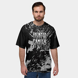 Футболка оверсайз мужская Haunted Family лейбл Kizaru, цвет: 3D-принт — фото 2