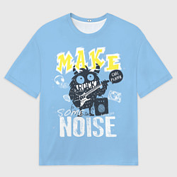 Мужская футболка оверсайз Монстр рока