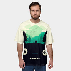 Футболка оверсайз мужская ТОТОРО, цвет: 3D-принт — фото 2