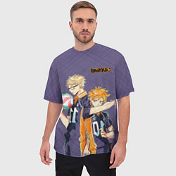 Футболка оверсайз мужская Haikyu!!!, цвет: 3D-принт — фото 2