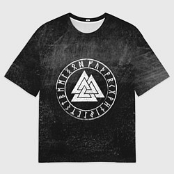 Футболка оверсайз мужская Валькнут, цвет: 3D-принт