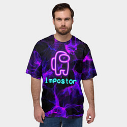 Футболка оверсайз мужская Impostor, цвет: 3D-принт — фото 2