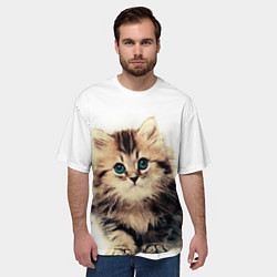 Футболка оверсайз мужская Катёнок, цвет: 3D-принт — фото 2