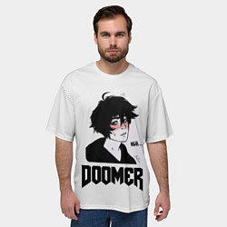 Футболка оверсайз мужская Doomer boy, цвет: 3D-принт — фото 2