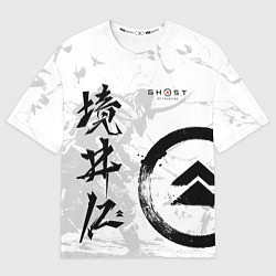 Футболка оверсайз мужская Ghost of Tsushima, цвет: 3D-принт