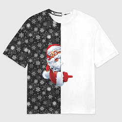 Мужская футболка оверсайз Дедушка Мороз