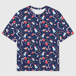 Мужская футболка оверсайз Новый Год