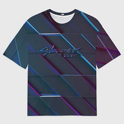 Мужская футболка оверсайз Cyberpunk 2077