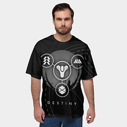 Футболка оверсайз мужская DESTINY, цвет: 3D-принт — фото 2