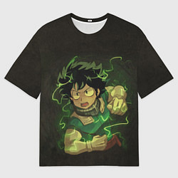 Футболка оверсайз мужская Идзуку Мидория, цвет: 3D-принт