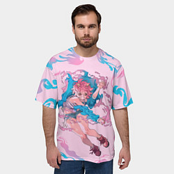 Футболка оверсайз мужская Ashido Mina, цвет: 3D-принт — фото 2