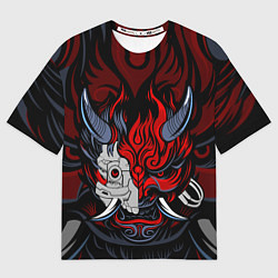 Мужская футболка оверсайз SAMURAI LVL UP