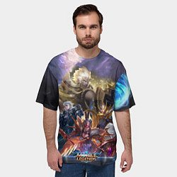 Футболка оверсайз мужская Mobile Legends Bang Bang, цвет: 3D-принт — фото 2