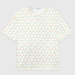 Мужская футболка оверсайз Четыре элемента паттерн текстура