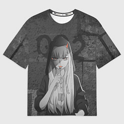 Футболка оверсайз мужская Zero Two, цвет: 3D-принт