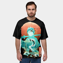 Футболка оверсайз мужская Танджиро, цвет: 3D-принт — фото 2