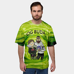 Футболка оверсайз мужская Репер - OG Buda, цвет: 3D-принт — фото 2