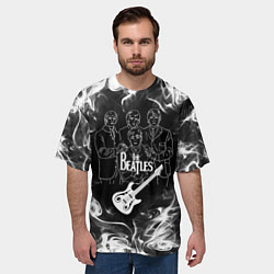 Футболка оверсайз мужская The Beatles, цвет: 3D-принт — фото 2
