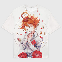 Футболка оверсайз мужская Обещанный неверленд Emma, цвет: 3D-принт