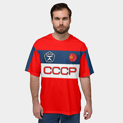 Футболка оверсайз мужская СССР, цвет: 3D-принт — фото 2