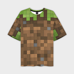 Мужская футболка оверсайз Minecraft камуфляж