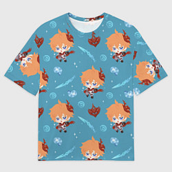 Мужская футболка оверсайз Чиби Чайльд