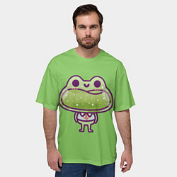 Футболка оверсайз мужская Стеклянная лягушка, цвет: 3D-принт — фото 2