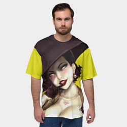 Футболка оверсайз мужская РЕЗИДЕНТ ИВЕЛ ДЕРЕВНЯ, цвет: 3D-принт — фото 2