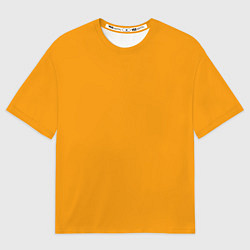 Мужская футболка оверсайз Цвет Шафран без рисунка