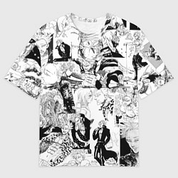 Футболка оверсайз мужская Бан, цвет: 3D-принт