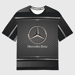 Футболка оверсайз мужская MERCEDES BENZ МЕРСЕДЕС БЕНЗ, цвет: 3D-принт