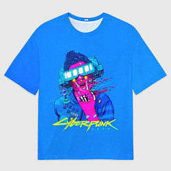 Футболка оверсайз мужская Cyberpunk 2077, цвет: 3D-принт