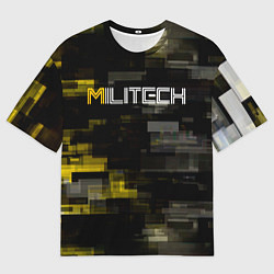 Футболка оверсайз мужская MILITECH камуфляж Cyberpunk 2077, цвет: 3D-принт