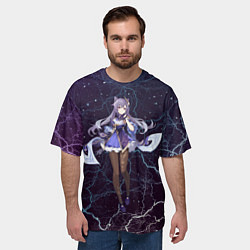Футболка оверсайз мужская Genshin Impact - Keqing, цвет: 3D-принт — фото 2