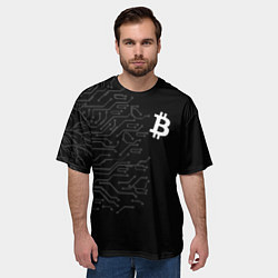 Футболка оверсайз мужская БИТКОИН BITCOIN, цвет: 3D-принт — фото 2
