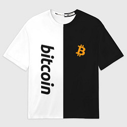 Футболка оверсайз мужская БИТКОИН BITCOIN Z, цвет: 3D-принт