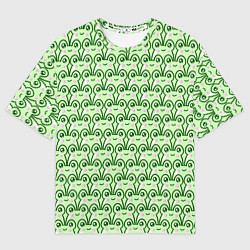 Мужская футболка оверсайз Милые лягушки