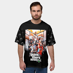 Футболка оверсайз мужская Grand Theft Auto five, цвет: 3D-принт — фото 2
