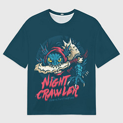 Футболка оверсайз мужская Night Crawler Dota 2, цвет: 3D-принт