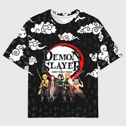 Футболка оверсайз мужская КЛИНОК, РАССЕКАЮЩИЙ ДЕМОНОВ, цвет: 3D-принт