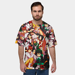 Футболка оверсайз мужская МОЯ ГЕРОЙСКАЯ АКАДЕМИЯ, цвет: 3D-принт — фото 2