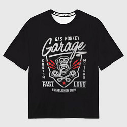 Футболка оверсайз мужская Gas Monkey Garage, цвет: 3D-принт